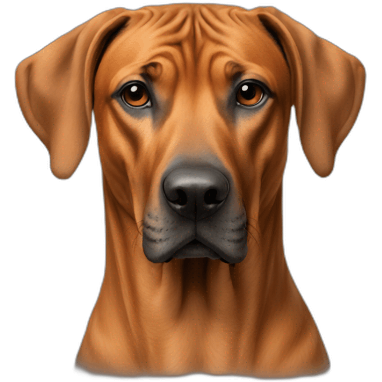 Rhodesian Ridgeback am rauchen emoji