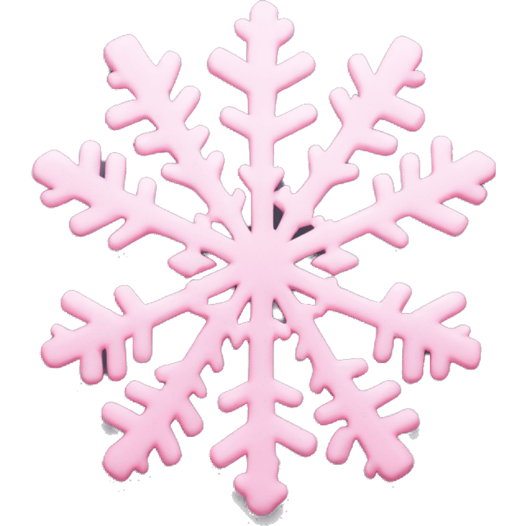 pastel pink snowflake  emoji