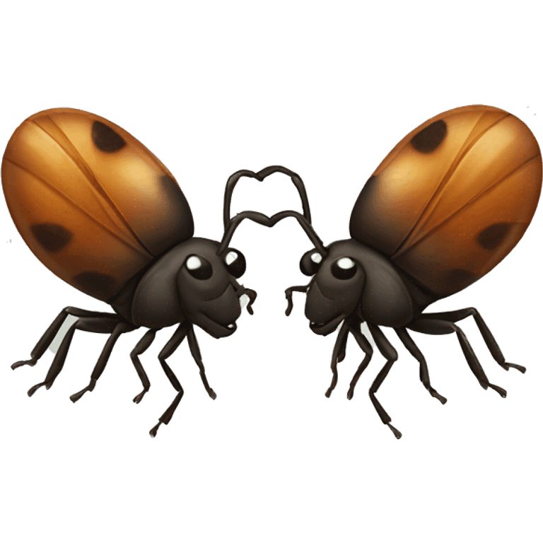 Bugs kissing emoji