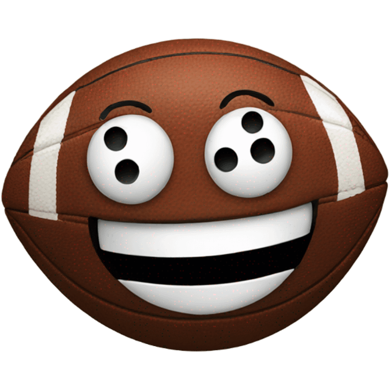 Football smiling emoji