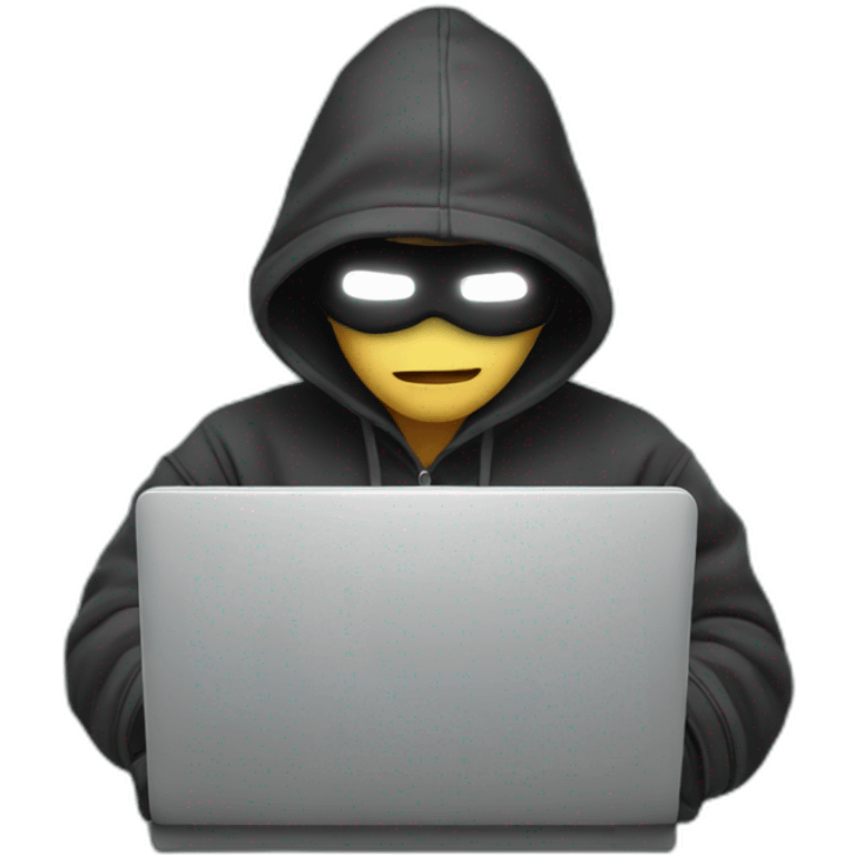 Hackers using laptop emoji