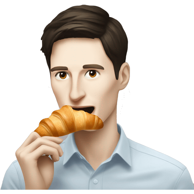 Pavel durov eats croissant emoji