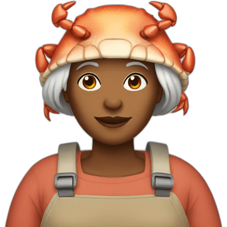 crab lady emoji