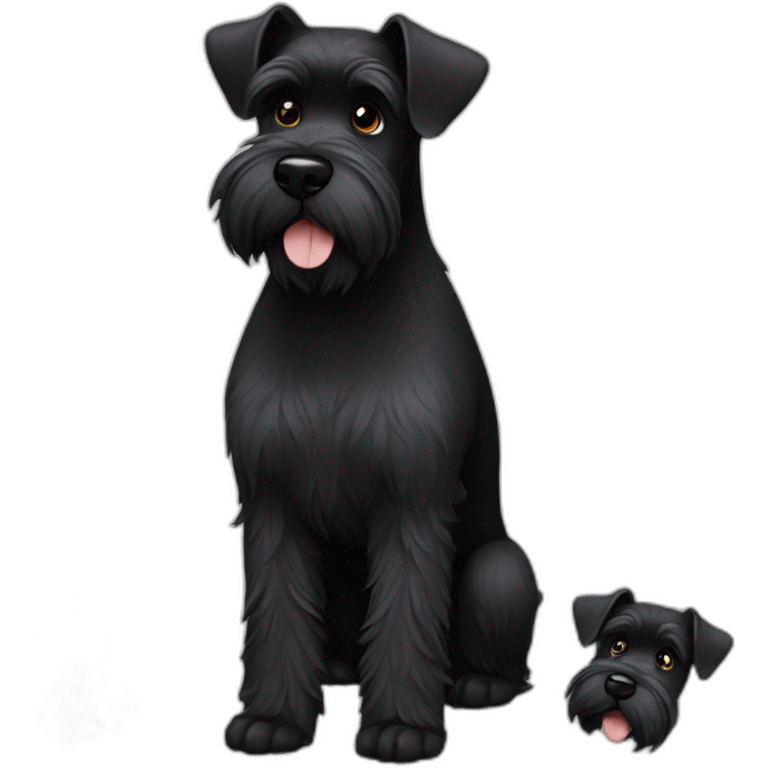 black schnauzer emoji