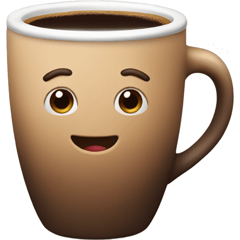 coffee in brown mug emoji