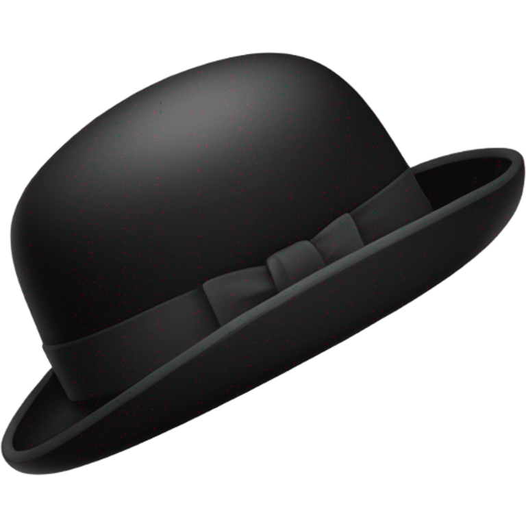 Black bowler hat emoji