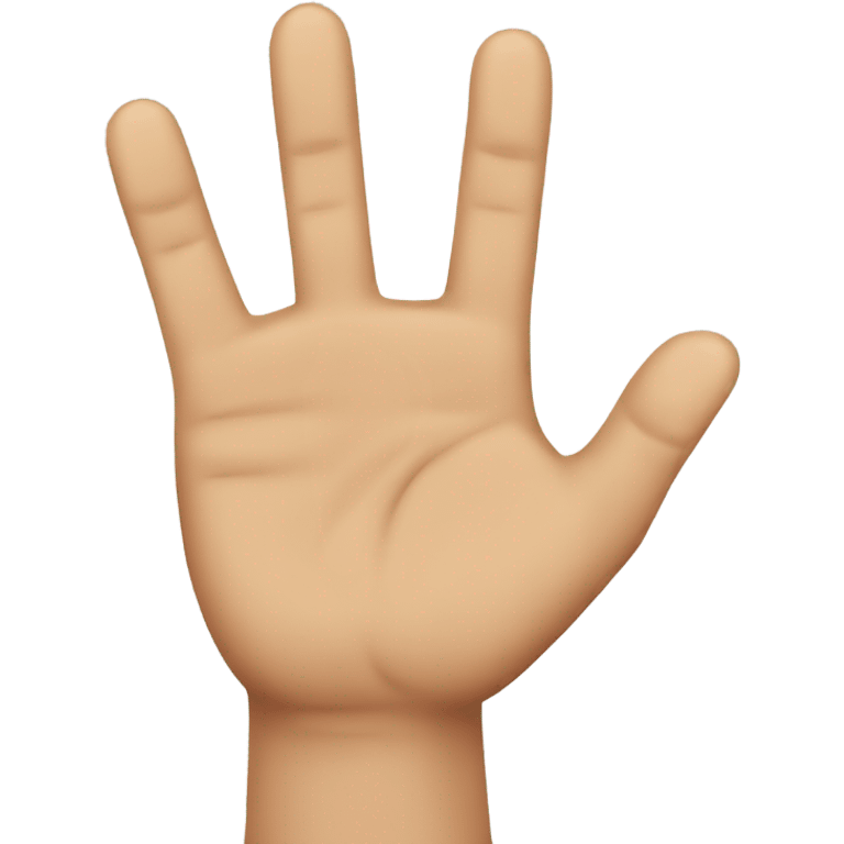 Hands with 4 fingers up and 1 down  emoji