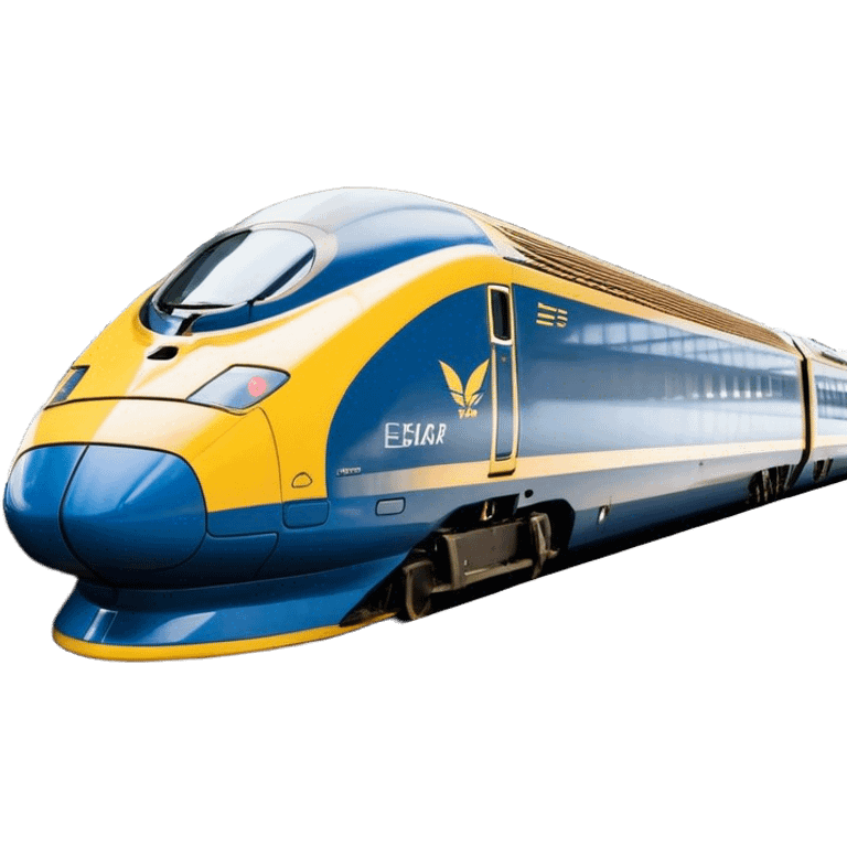 Eurostar - Eurostar International (Model Year: 2020) (Iconic colour: Blue and yellow) emoji