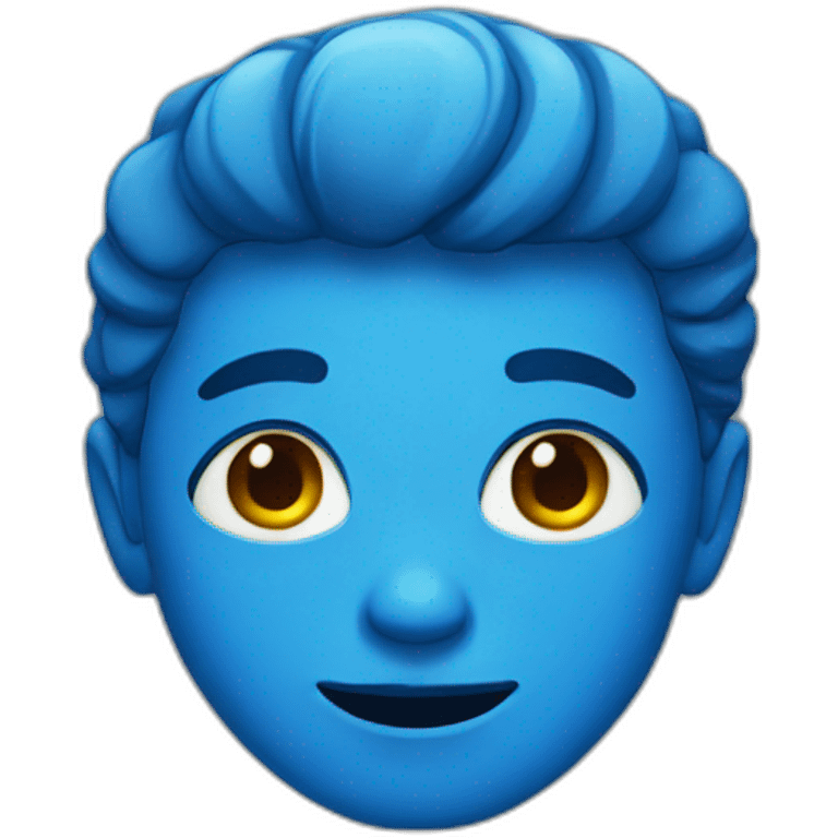 Blue Face emoji