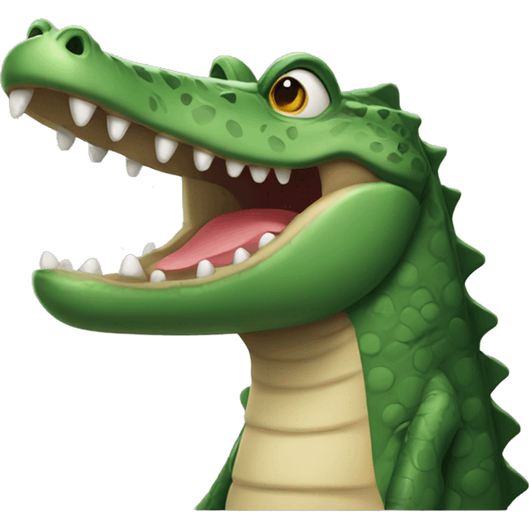 curious crocodile emoji