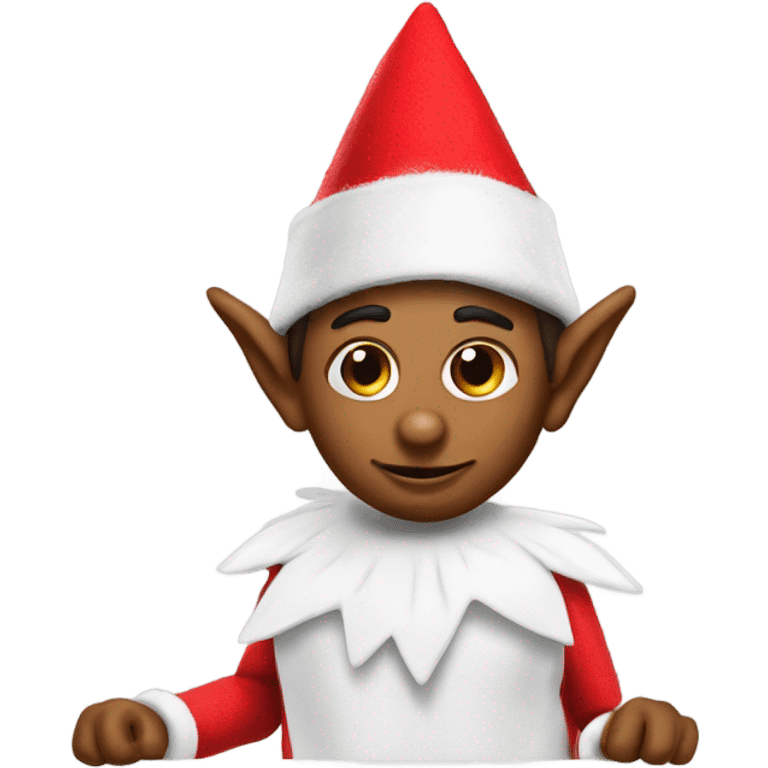 Elf on the shelf being bad emoji