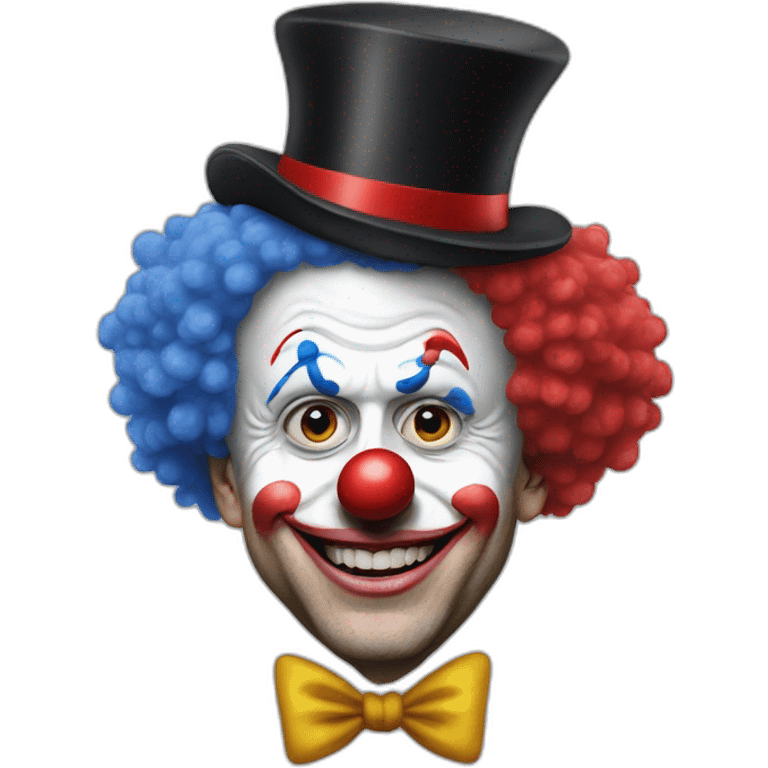 Emmanuel macron as clown emoji