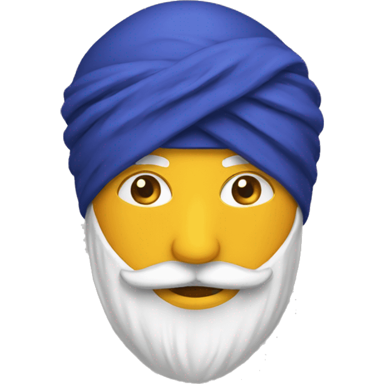 skimask with sikh turban emoji