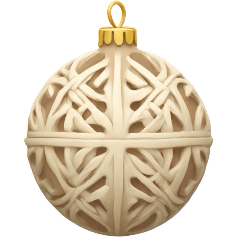 beige ornament emoji