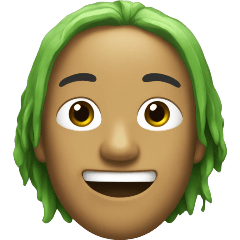 Cubata verde fosforito emoji