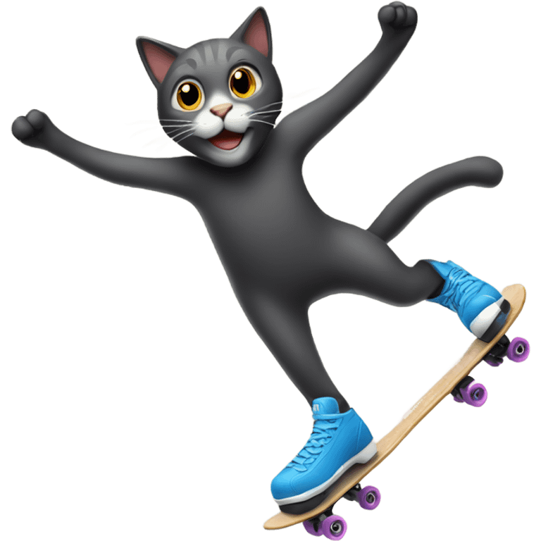 Cat skating  emoji