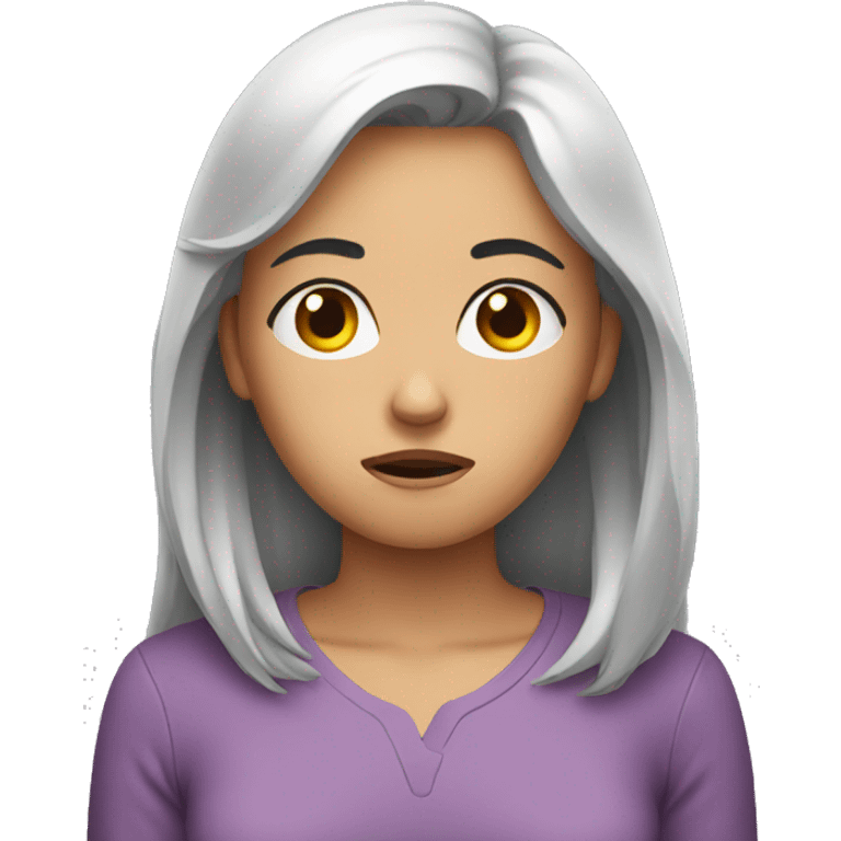 worried woman emoji