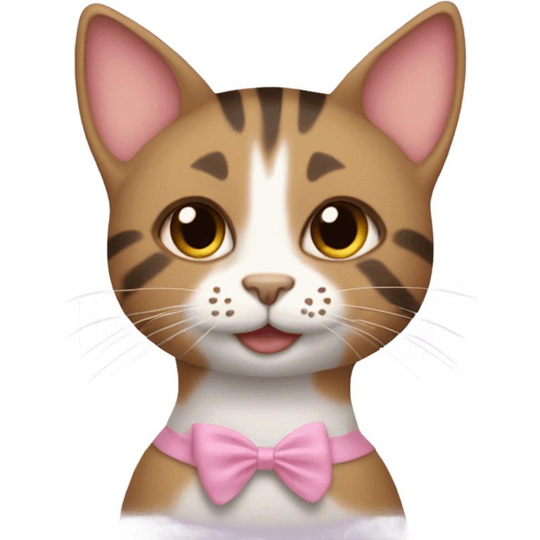 Tabby cat in tutu emoji