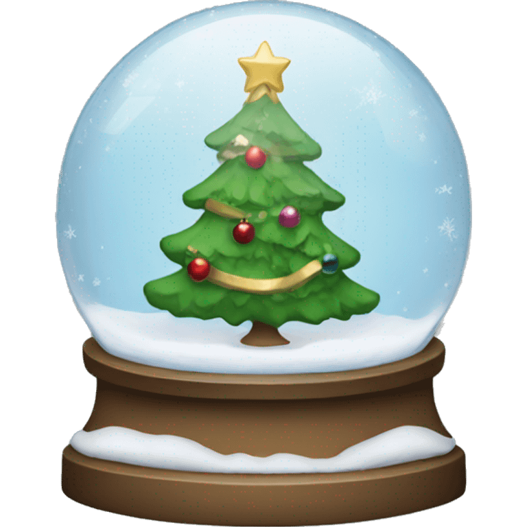 Christmas snowglobe emoji