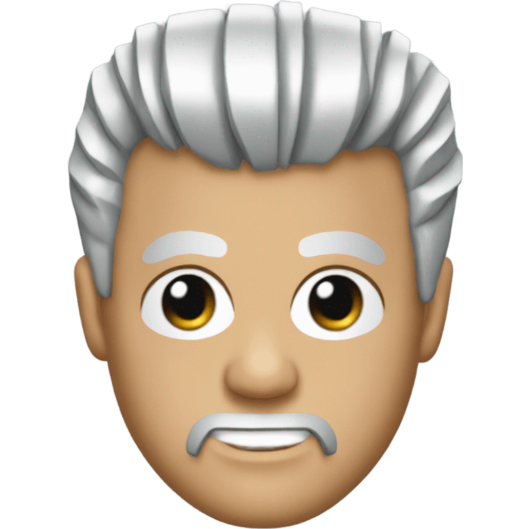 Billy Joel with platinum spiked hair emoji