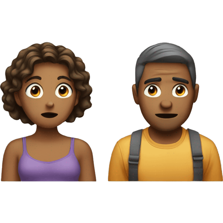 Couple having an argument  emoji