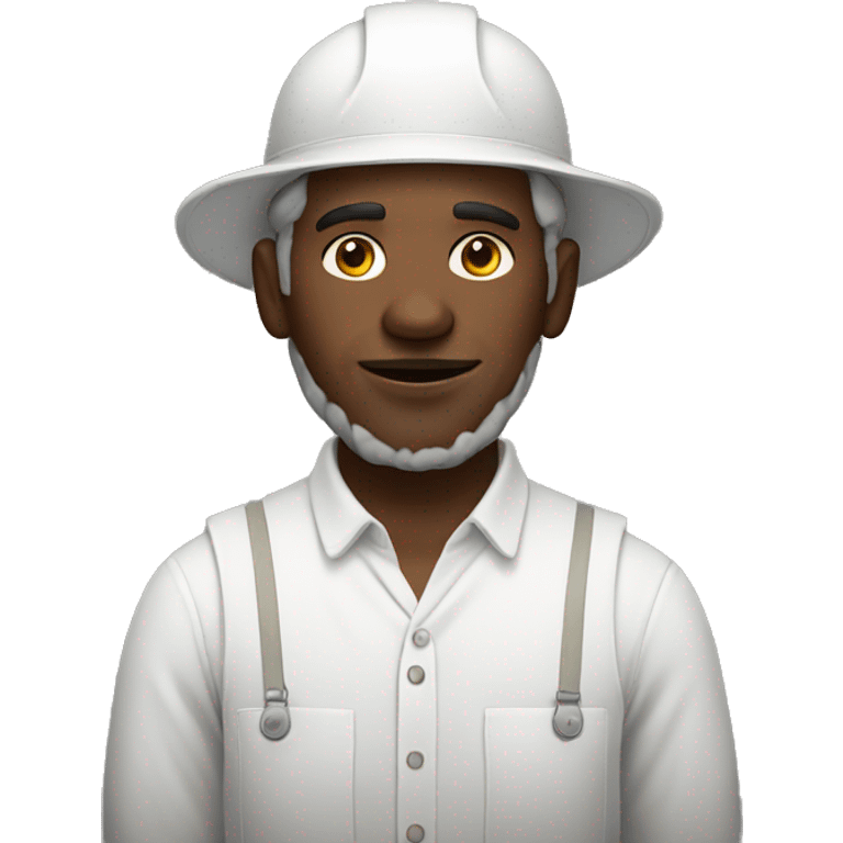 cotton worker white man emoji