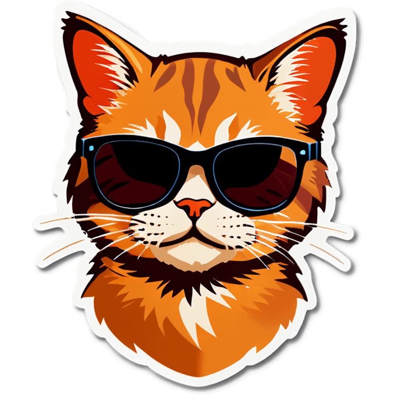 Cat with sunglasses emoji