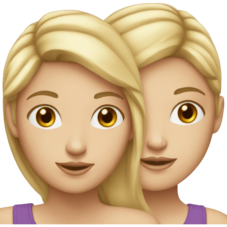 two white girls emoji