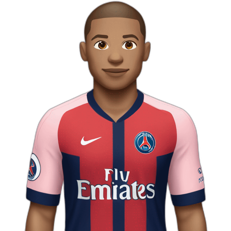 mbappe wearing a psg kit emoji