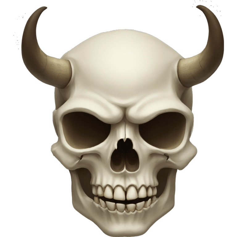 horned skull emoji