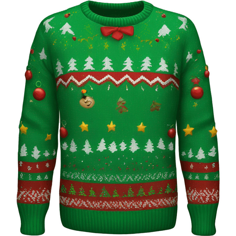 Ugly Christmas sweater emoji