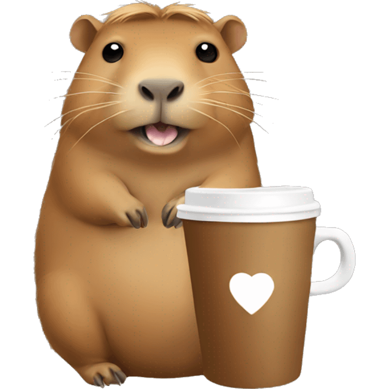 capybara coffee emoji