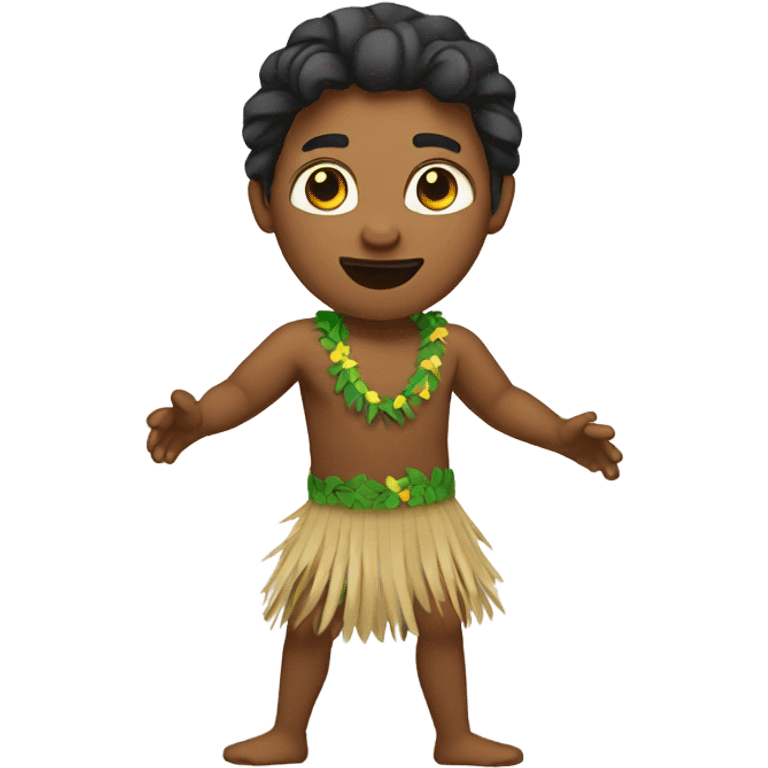 Male hula dancer  emoji