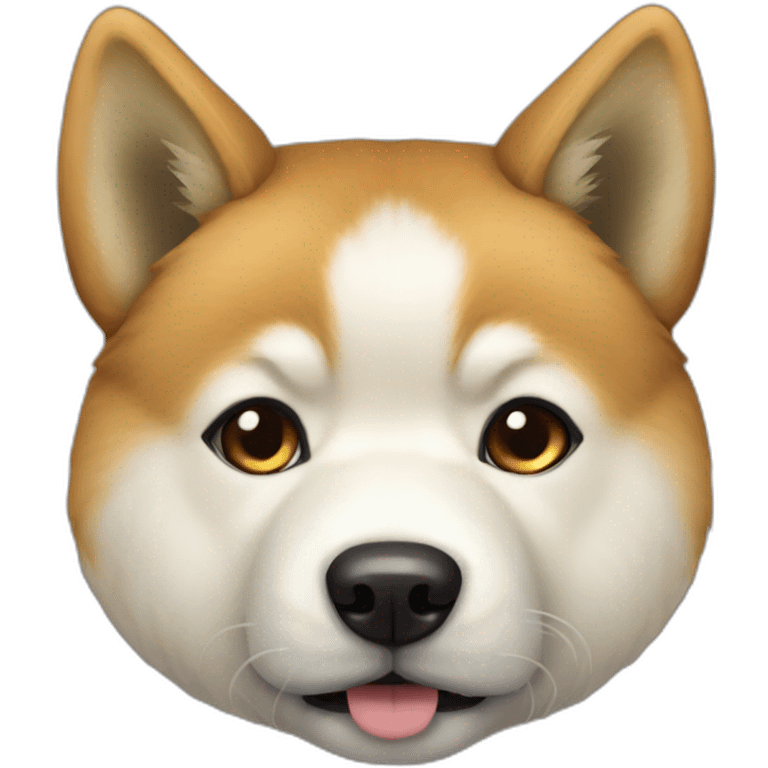 Akita inu hérisson emoji