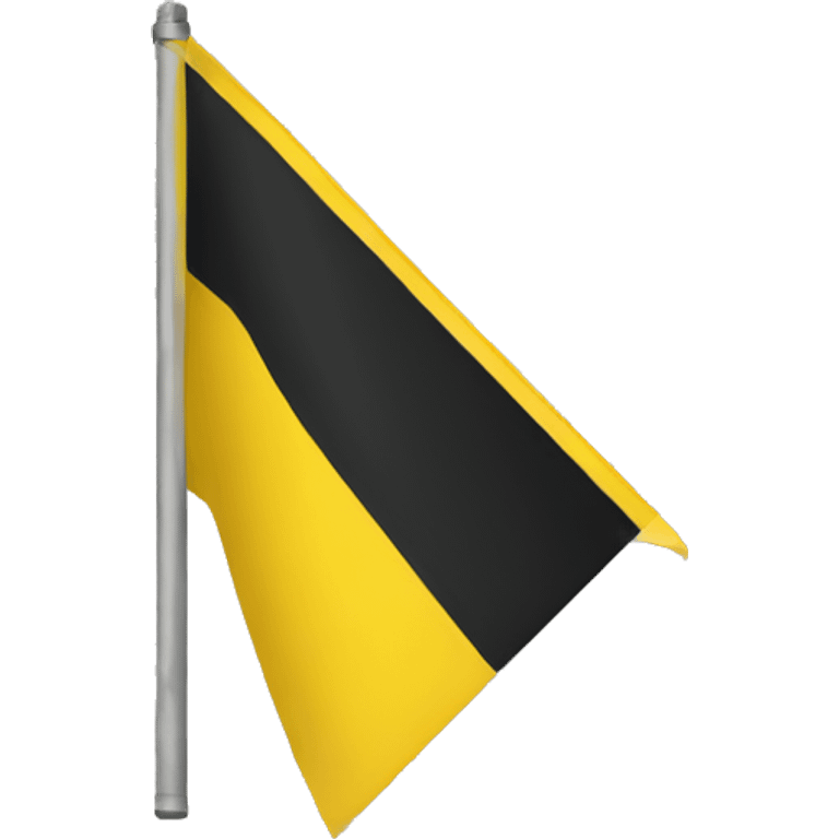 yellow trangle flag emoji