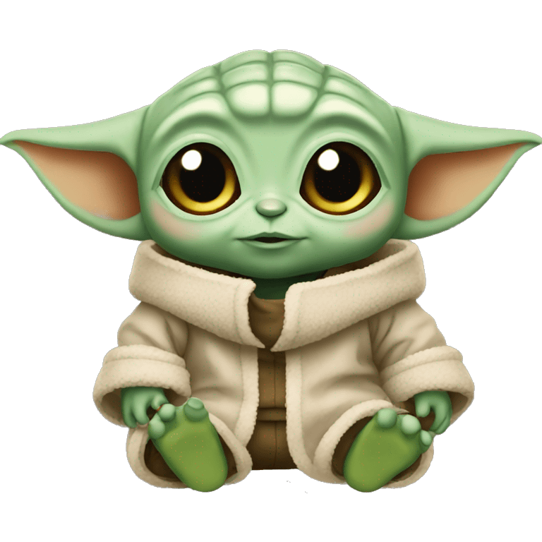 Cute baby yoda emoji