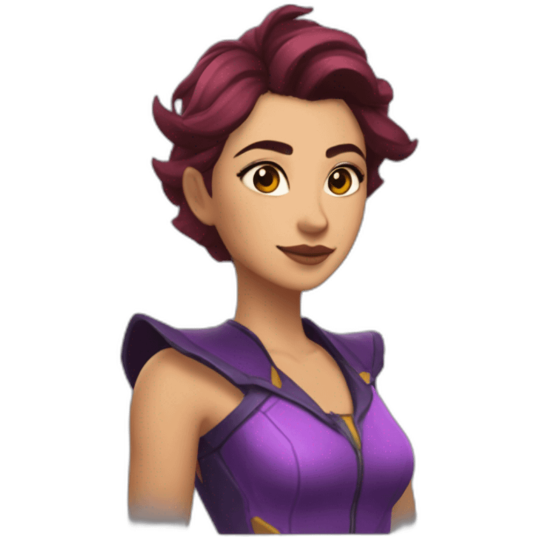 Reyna valorant con nueva skin emoji