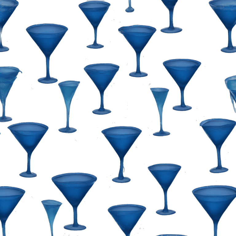 Dark blue martini emoji