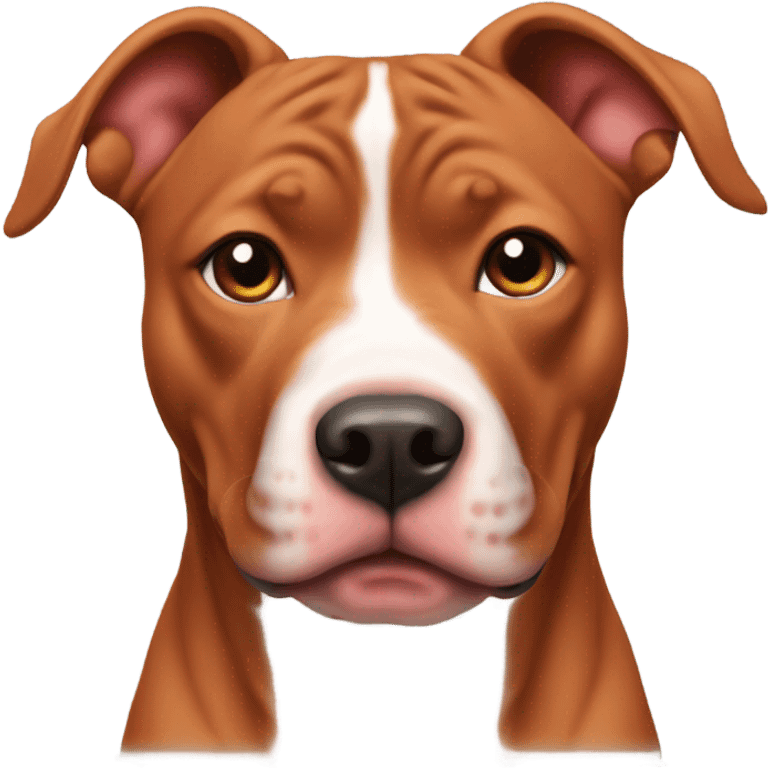 Red pit bull  emoji