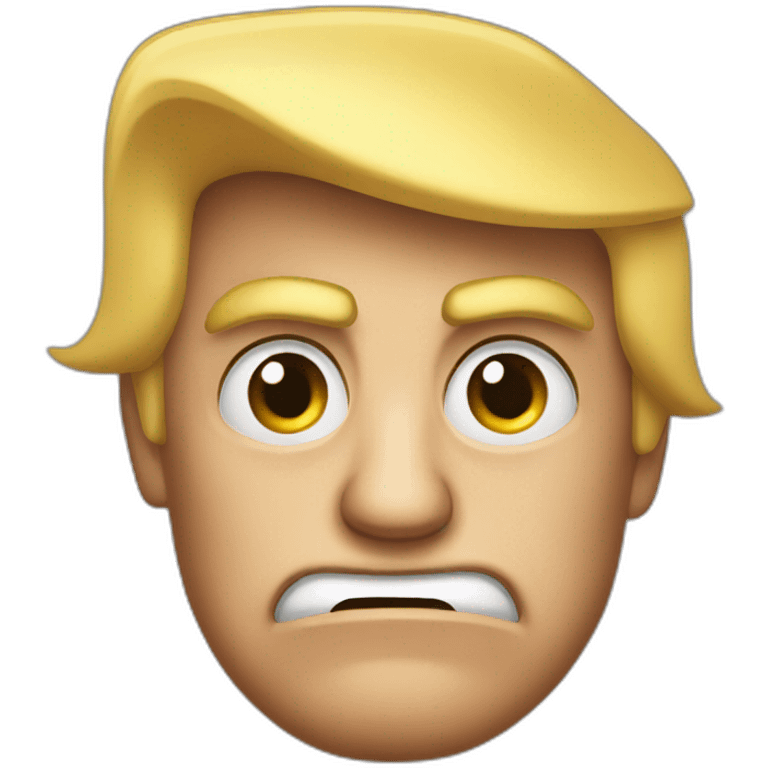 Donald Trump look mad emoji