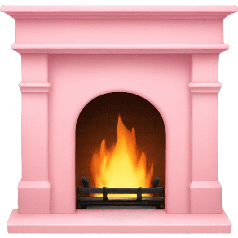 Light pink fireplace emoji