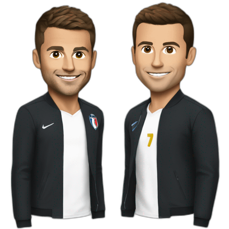 Macron sur ronaldo emoji