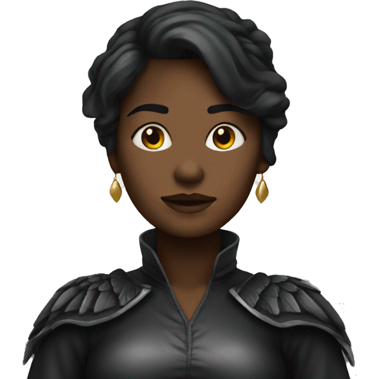 Woman dark angel emoji