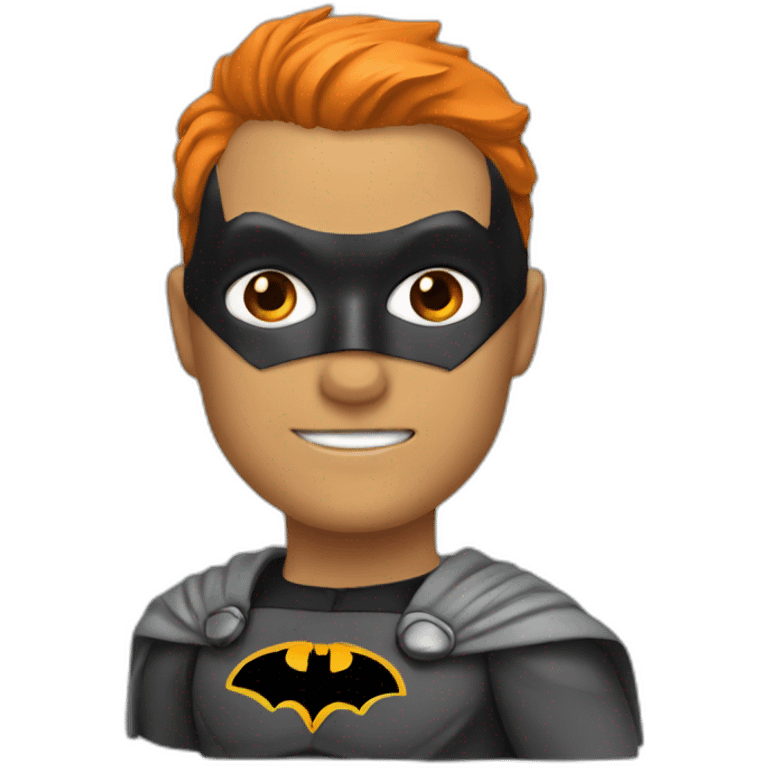 Batman avec des cheveux orange emoji