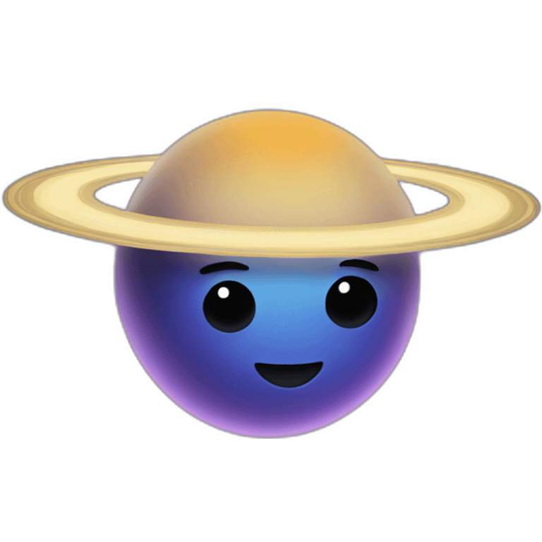 Happy Saturn emoji