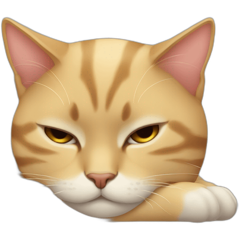 Gato durmiendo emoji