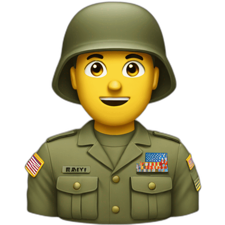 Army saying my guy emoji