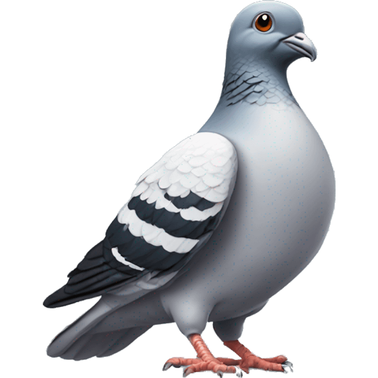 Pigeon with baseball emoji