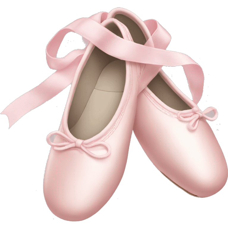 Pale pink ballet shoes emoji