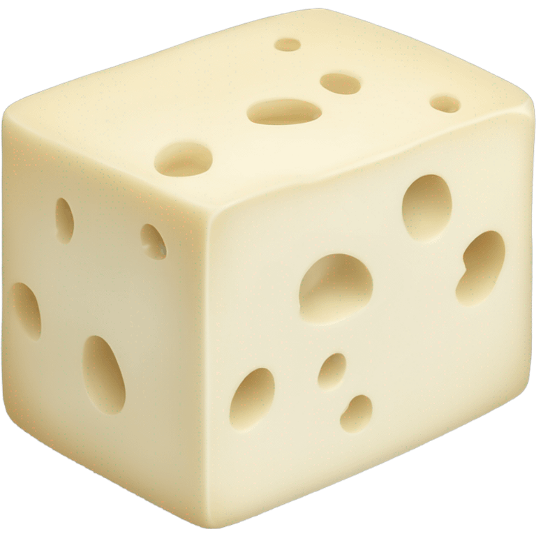 elastic block of white cheese emoji